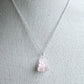 Pink - Silver Sea Glass Necklace - Mellow Monkey