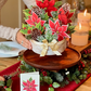 Birch Poinsettia - Pop-Up Flower Bouquet Greeting Card - Mellow Monkey