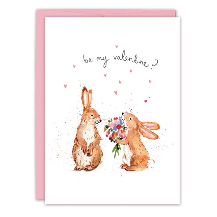 Bunnies - Valentine's Day - Greeting Card - Mellow Monkey