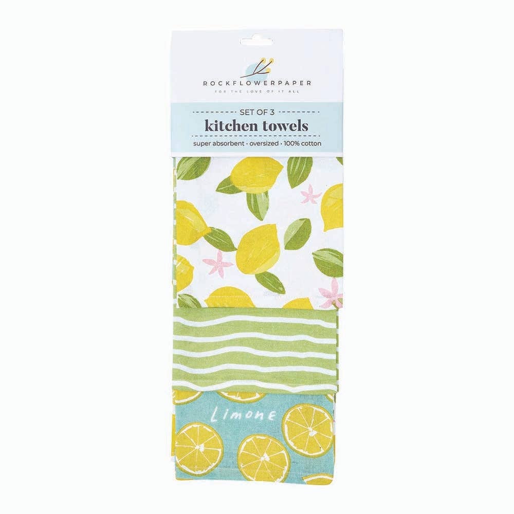 Limone - Kitchen Towels - Set of 3 - Mellow Monkey