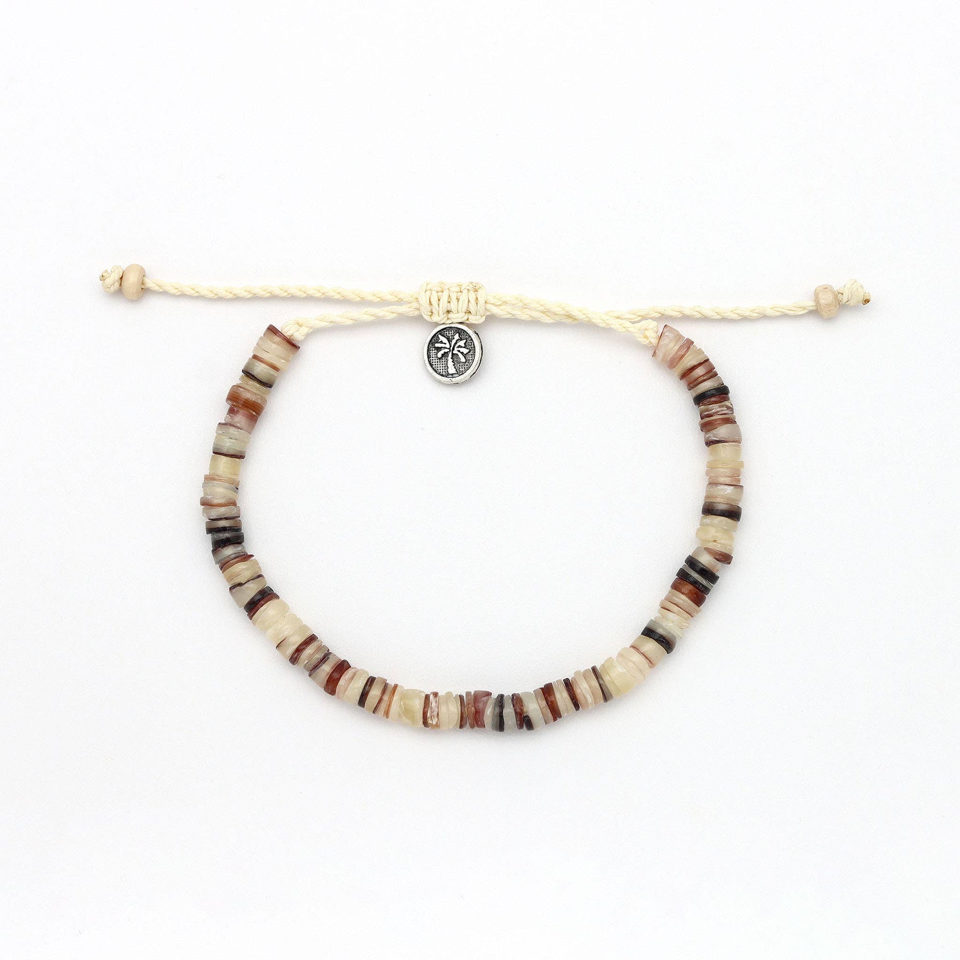 Pakui Natural Bead Anklet - Natural Stone - Mellow Monkey
