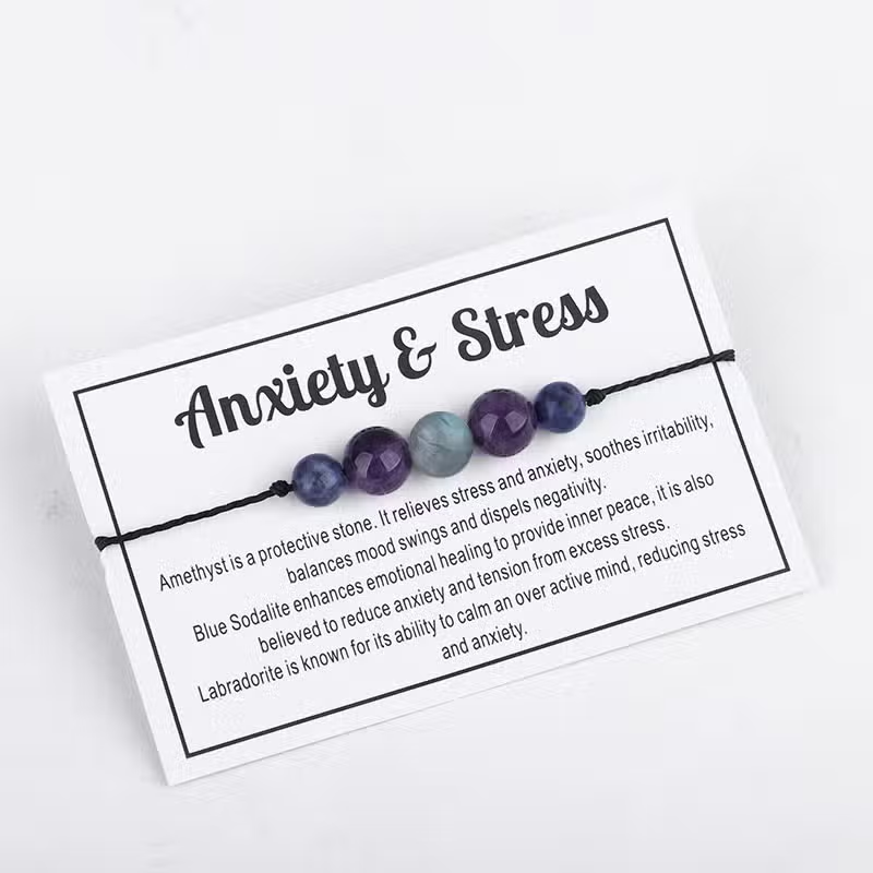 Energy Mantra Bracelet - Anxiety & Stress - Mellow Monkey