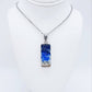 Handcrafted Resin Ocean Beach Wave Rectangle Necklace - Mellow Monkey