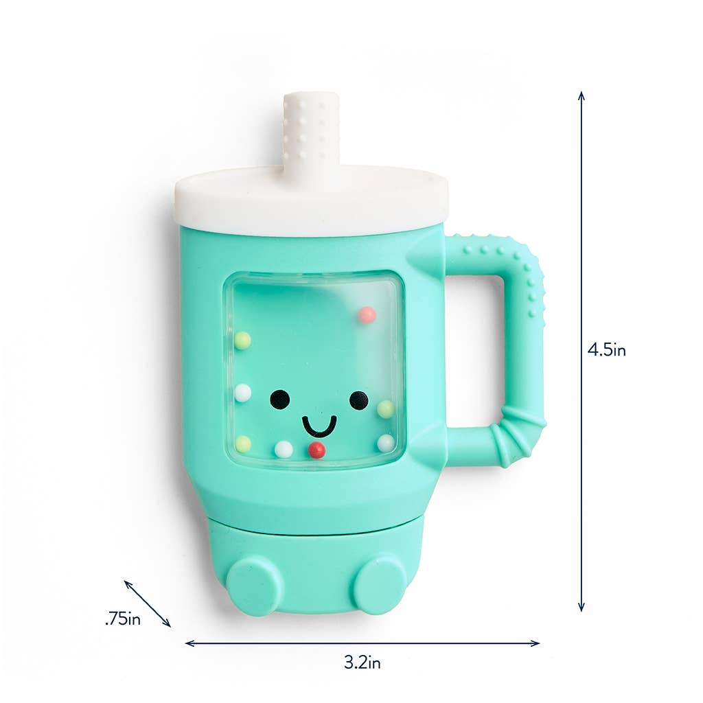 Sweetie Shake Plus™ - Tumbler Teething + Rattle Toy - Mellow Monkey