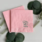 Blush Pink Mahjong Tile Cocktail Napkins - Pack of 16 - Mellow Monkey