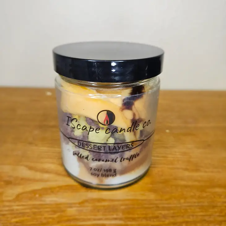 Salted Caramel Truffle Dessert Candle - 7-oz. - Mellow Monkey