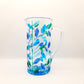 Tree of Life - Venetian Glass Pitcher - Aqua