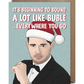 It's Beginning To Sound A Lot Like Bublé.... Everywhere You Go - Holiday Greeting Card - Mellow Monkey