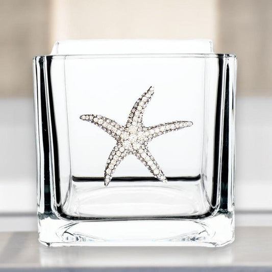 Starfish Jeweled 4x4 Candle Holder Vase - Mellow Monkey