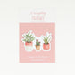 Potted Plants Sticker - Mellow Monkey