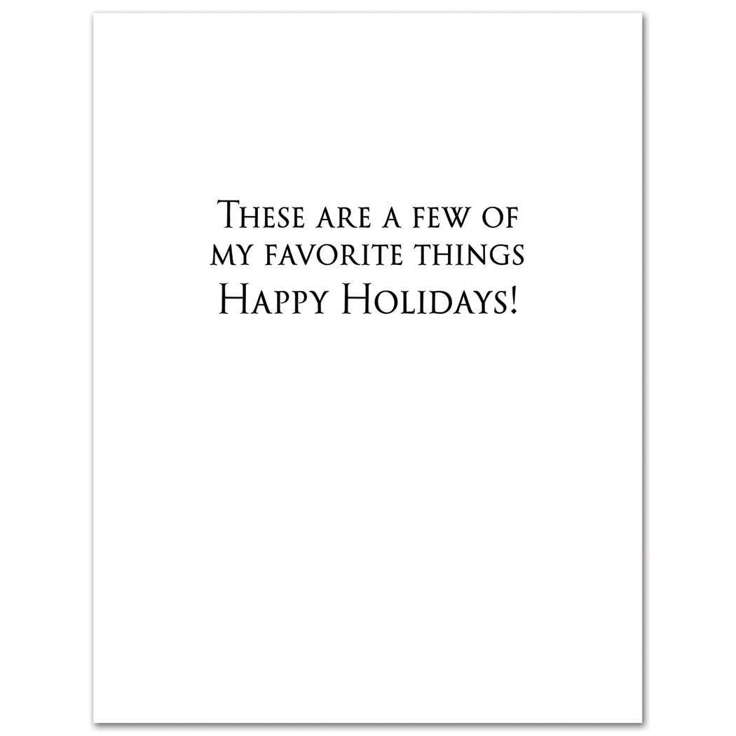 White Lotus Lorazepam and Mistletoe Holiday Christmas Card - Mellow Monkey