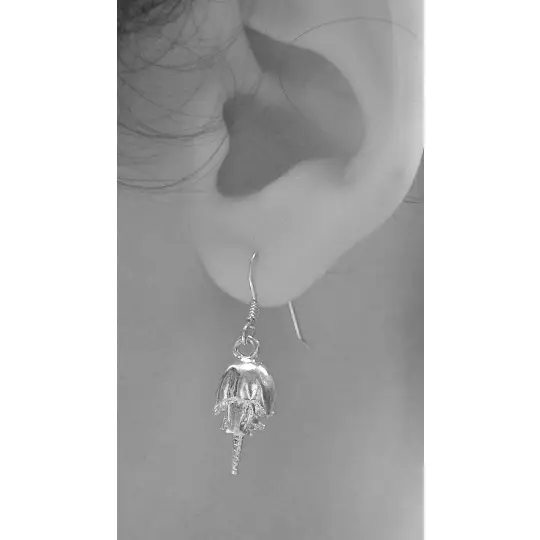 Silver Horseshoe Crab Dangle Earrings - Mellow Monkey