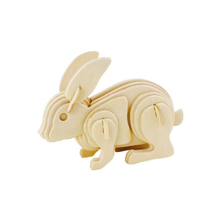 Rabbit: 3D Wooden Puzzle - Mellow Monkey