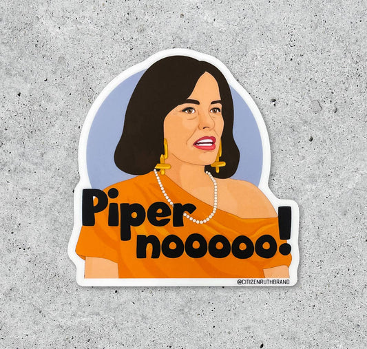 Piper No! - Vinyl sticker - 3-in - Mellow Monkey
