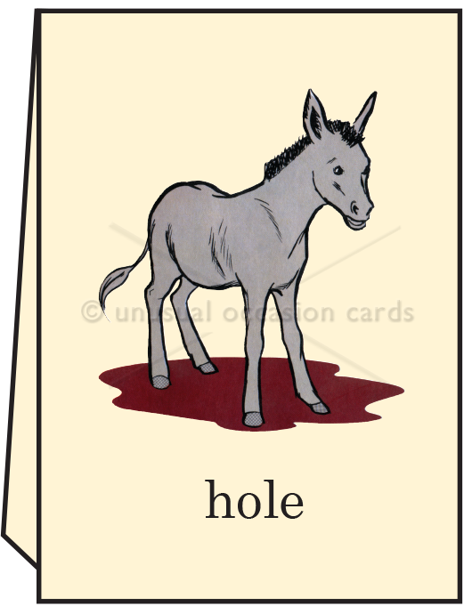 Asshole - Greeting Card - Mellow Monkey