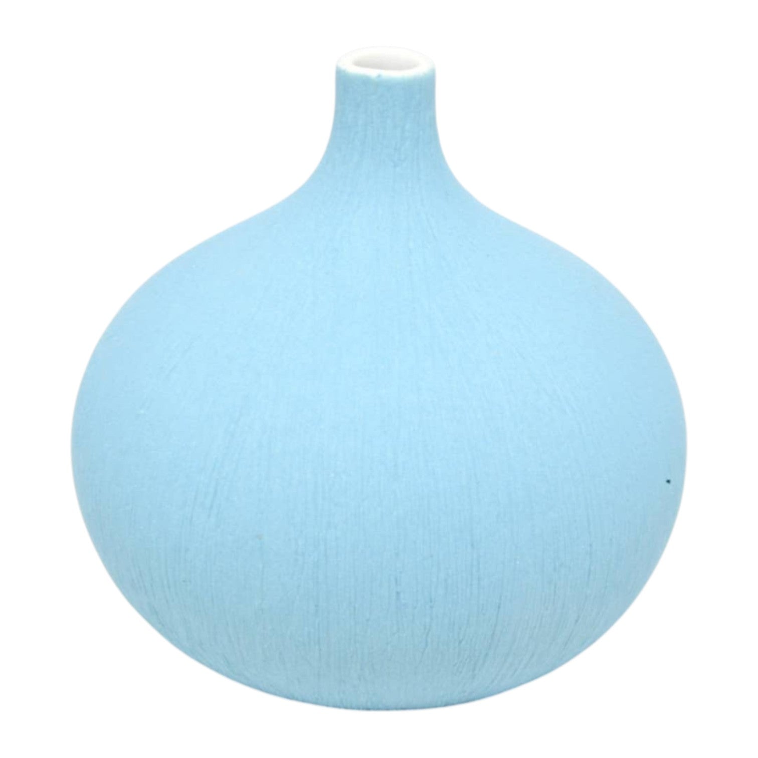 Tiny Congo - Handcrafted Porcelain Bud Vase - Sky Blue - 3.2 x 3.2 x 3.4 in - Mellow Monkey