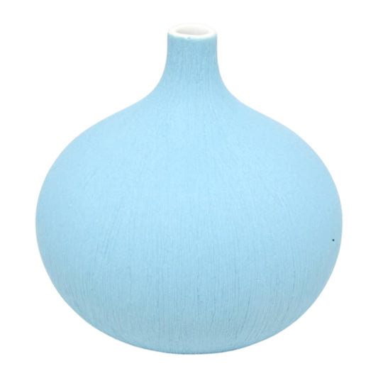 Tiny Congo - Handcrafted Porcelain Bud Vase - Sky Blue - 3.2 x 3.2 x 3.4 in - Mellow Monkey