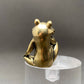 Brass Sitting Frog Desktop Ornament - 1-in.