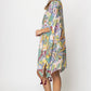 Paisley Print Tassel Summer Kimono Cover Up - Beige - Mellow Monkey