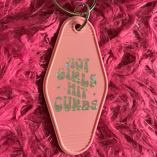 Motel Key Fob - Hot Girls Hit Curbs - Mellow Monkey