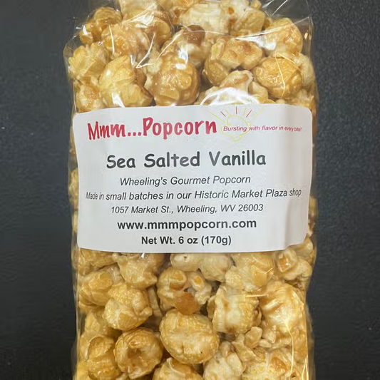 Sea Salted Vanilla Gourmet Popcorn - 6-oz - Mellow Monkey
