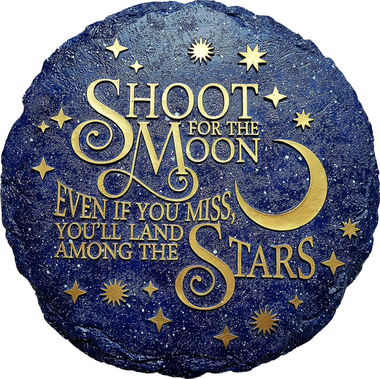 Shoot For The Moon - Stepping Stone and Wall Plaque - Mellow Monkey