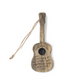 Wise Men Say (Elvis) - Engraved Gray Wooden Guitar Ornament - Mellow Monkey