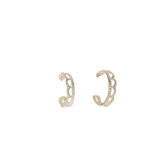 Rachael Hoop Earrings - Sterling Silver - Mellow Monkey