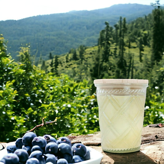 Mountain Berry Parfait - Swan Creek Timeless Crystal Jar 100% Soy Candle 12-oz - Mellow Monkey