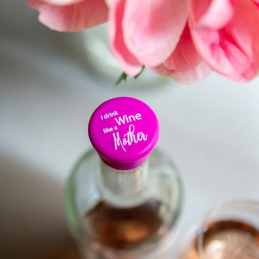 I Drink Wine Like a Mother - Capabunga Wine Bottle Top Seal - Mellow Monkey