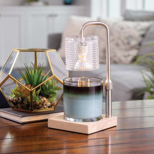 Silver Hobnail Candle Warmer Lamp - Mellow Monkey