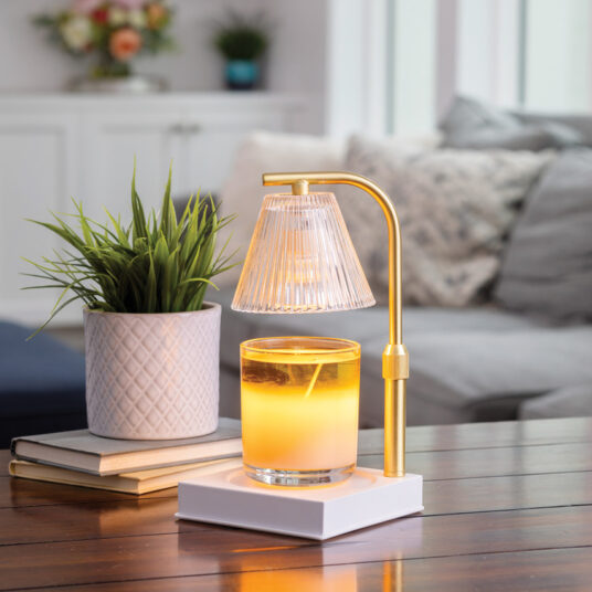 Gold Luna Candle Warmer Lamp - Mellow Monkey
