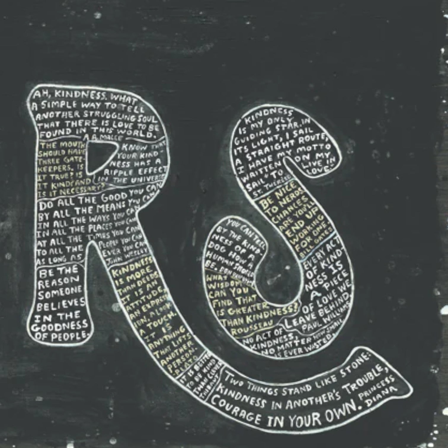 Sugarboo - Kindness Matters- Two Piece Gallery Wrap Panel Statement Wall Art 24-in - Mellow Monkey