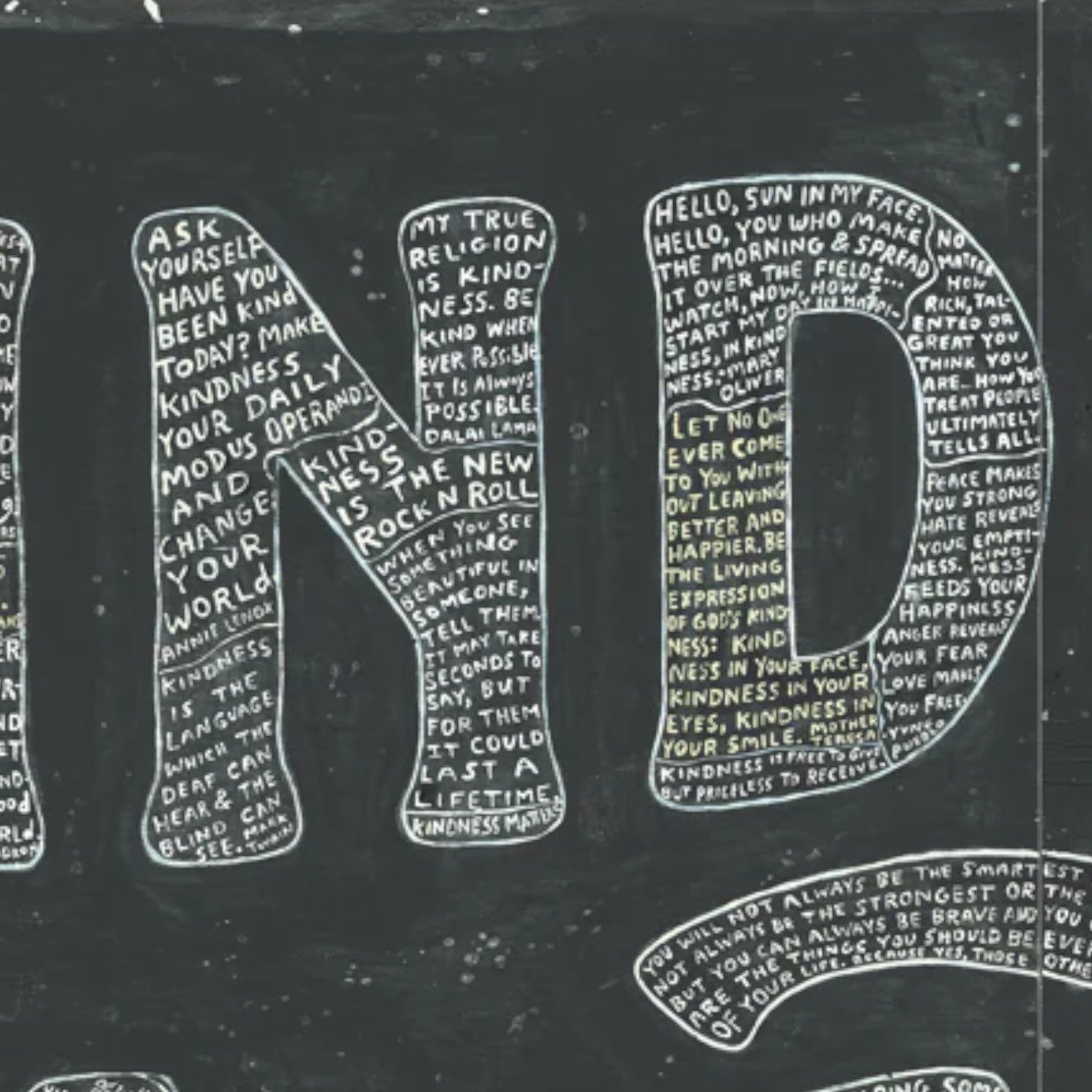 Sugarboo - Kindness Matters- Two Piece Gallery Wrap Panel Statement Wall Art 24-in - Mellow Monkey