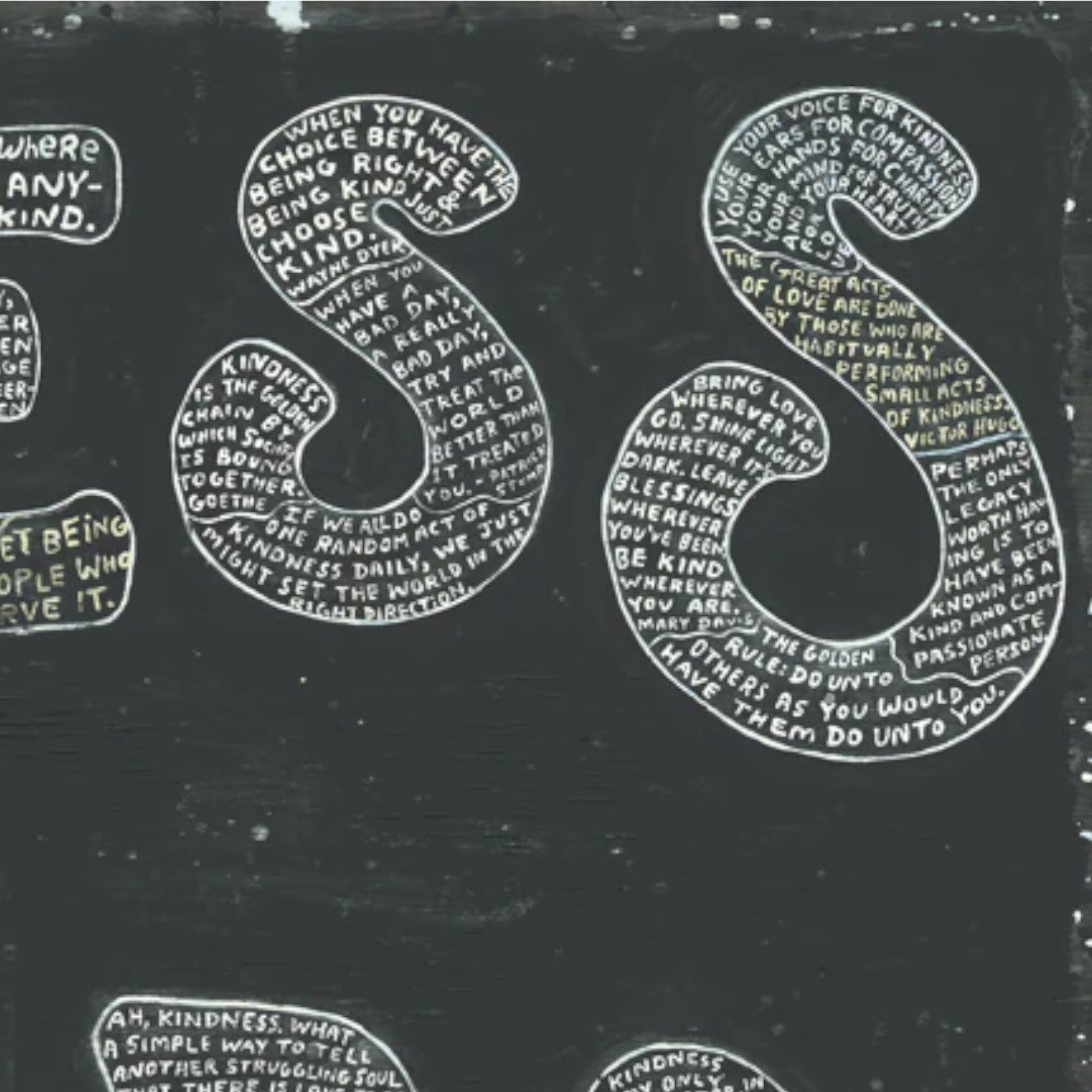 Sugarboo - Kindness Matters- Two Piece Gallery Wrap Panel Statement Wall Art 24-in - Mellow Monkey