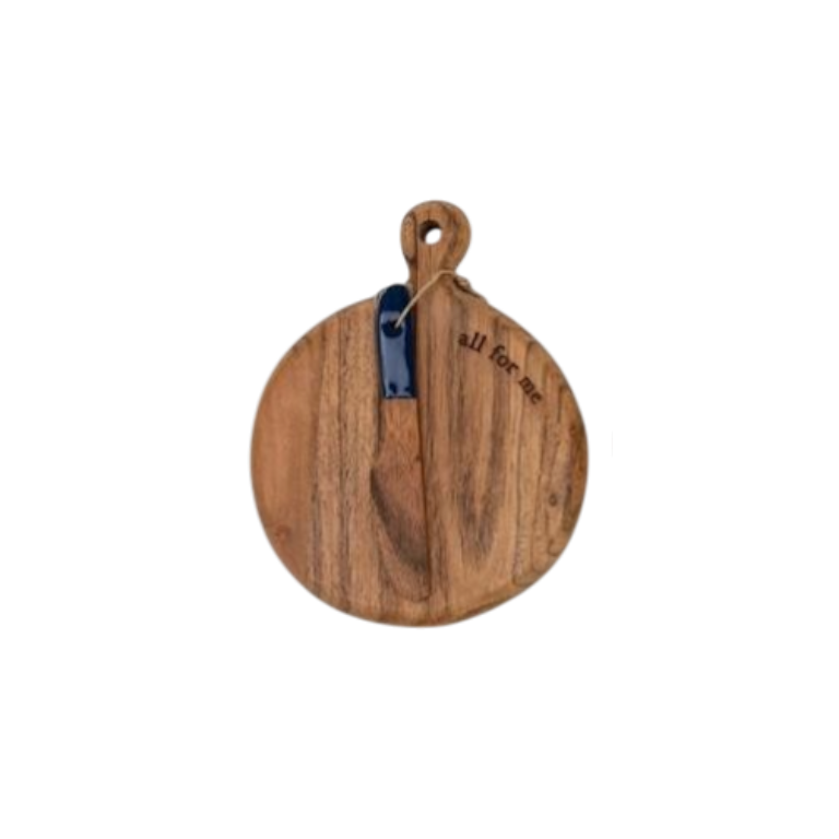 Mini Wood Serving Board - 5-in - Mellow Monkey