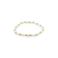 "ARIA"  Gold Filled and Freshwater Pearl Ball Beaded Stretch Bracelet - Mellow Monkey