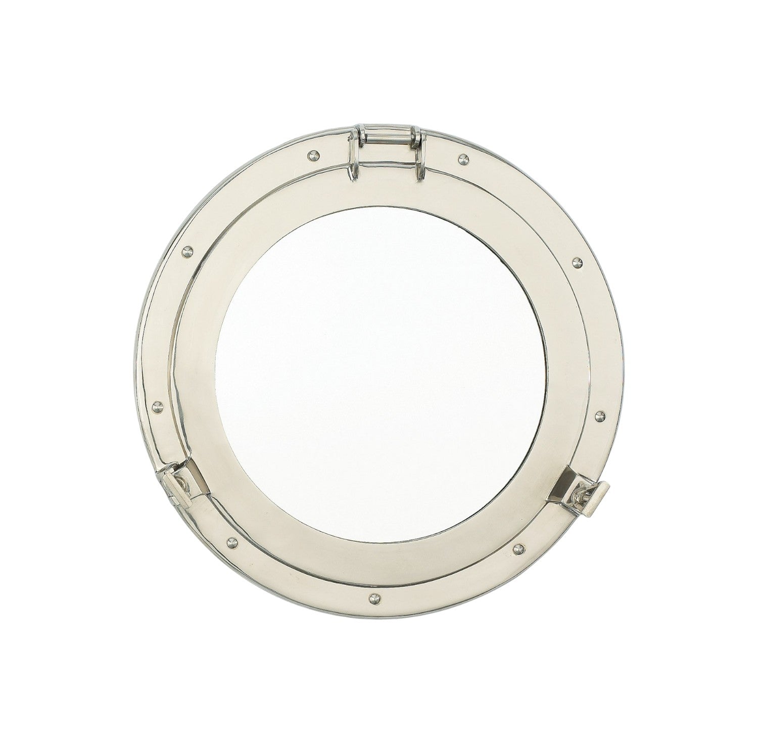 Chrome Porthole Mirror - 10-1/4-in - Mellow Monkey