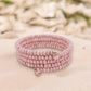 Sachi Chromatic Hues Coil Bracelet - Blush - Mellow Monkey