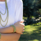 Sachi Chromatic Hues Coil Bracelet - Sage Green - Mellow Monkey