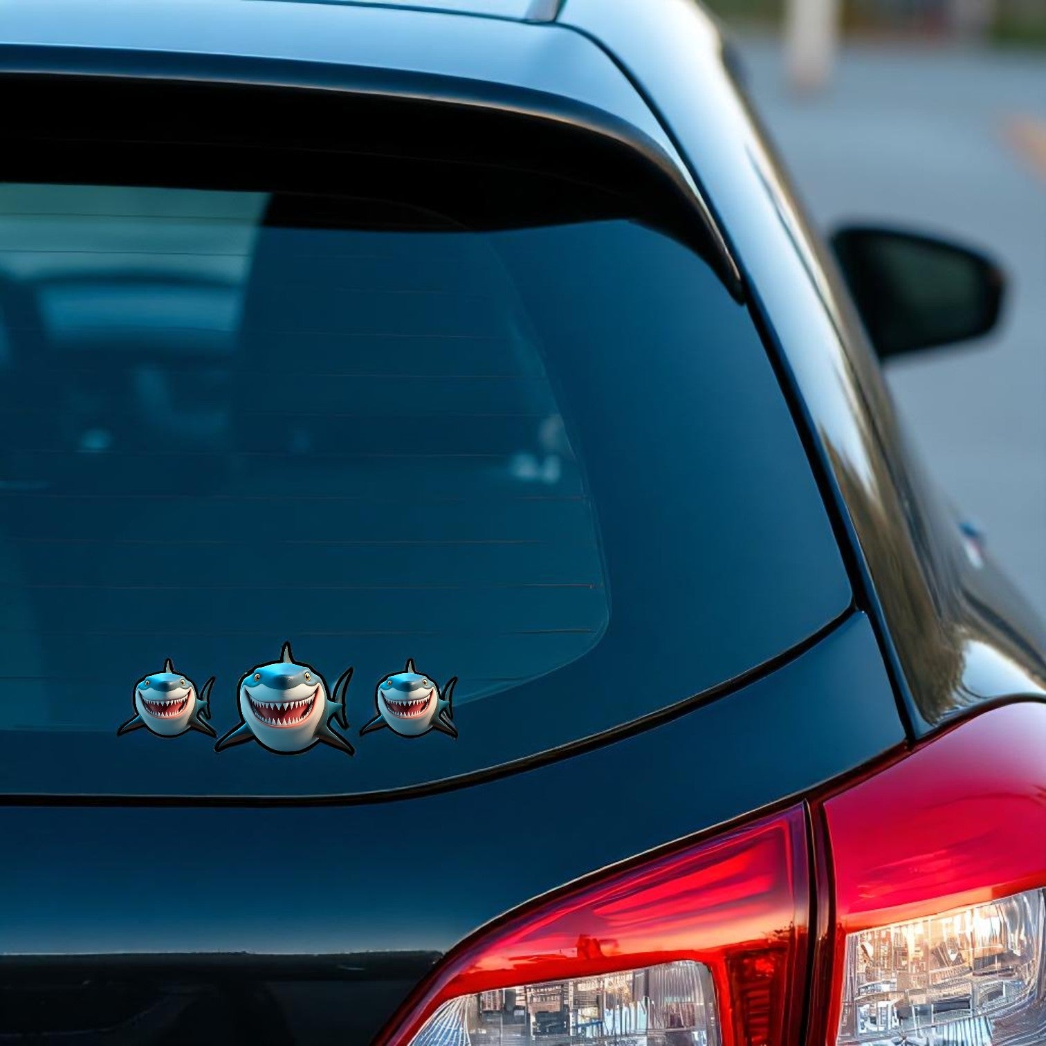 3 Sharks - Bubble Decal - Mellow Monkey