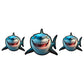 3 Sharks - Bubble Decal - Mellow Monkey