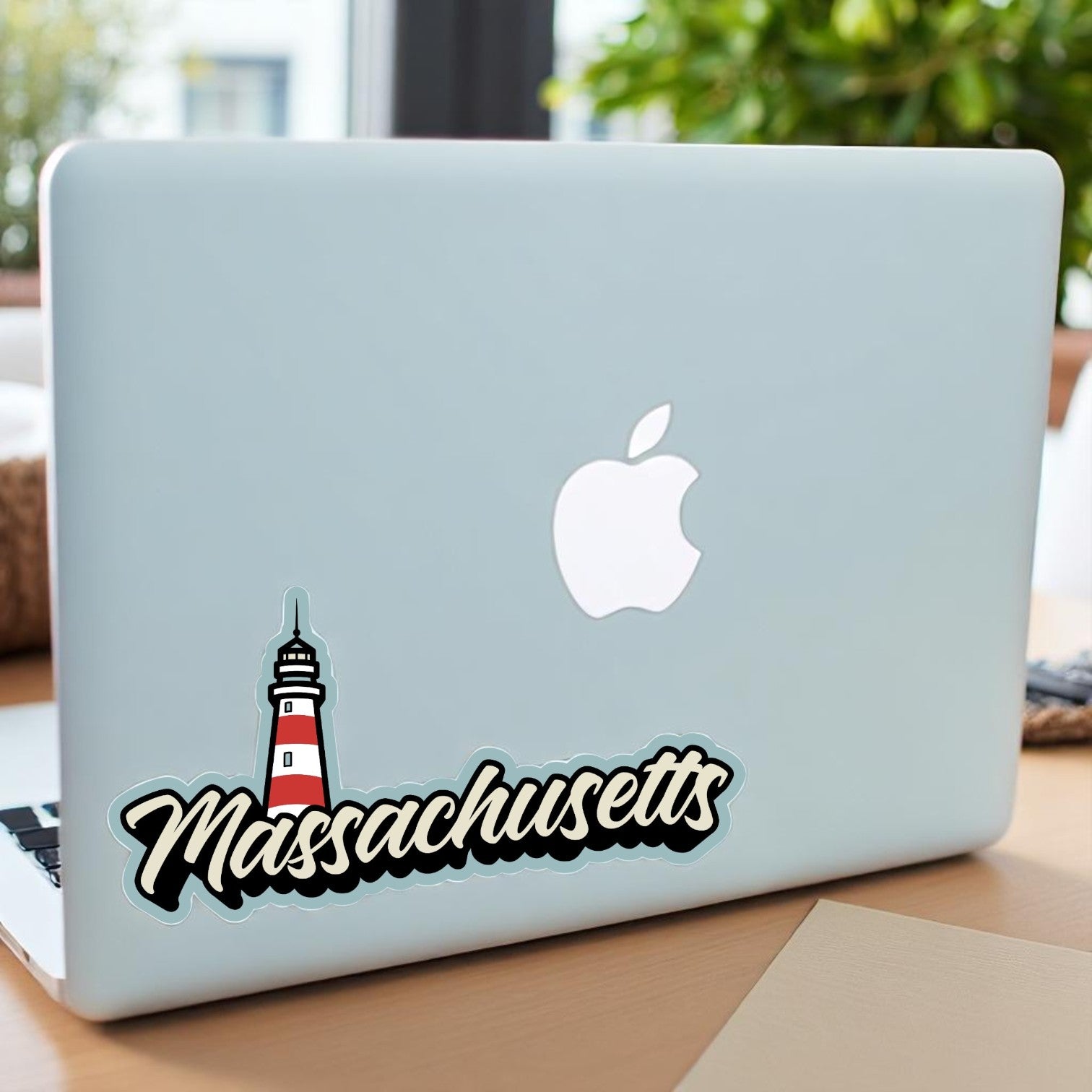 Massachusetts Lighthouse - Bubble Decal - Mellow Monkey