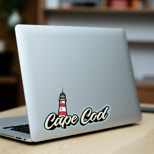 Cape Cod Lighthouse - Bubble Decal - Mellow Monkey