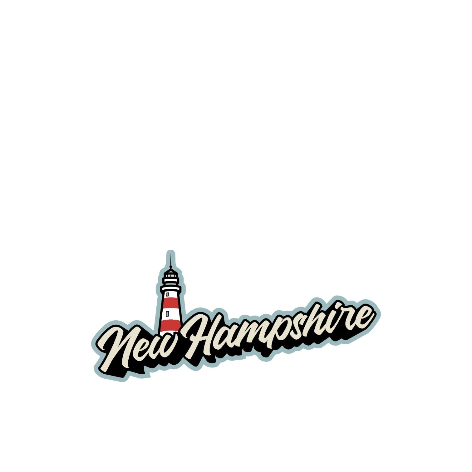 New Hampshire Lighthouse - Bubble Decal - Mellow Monkey
