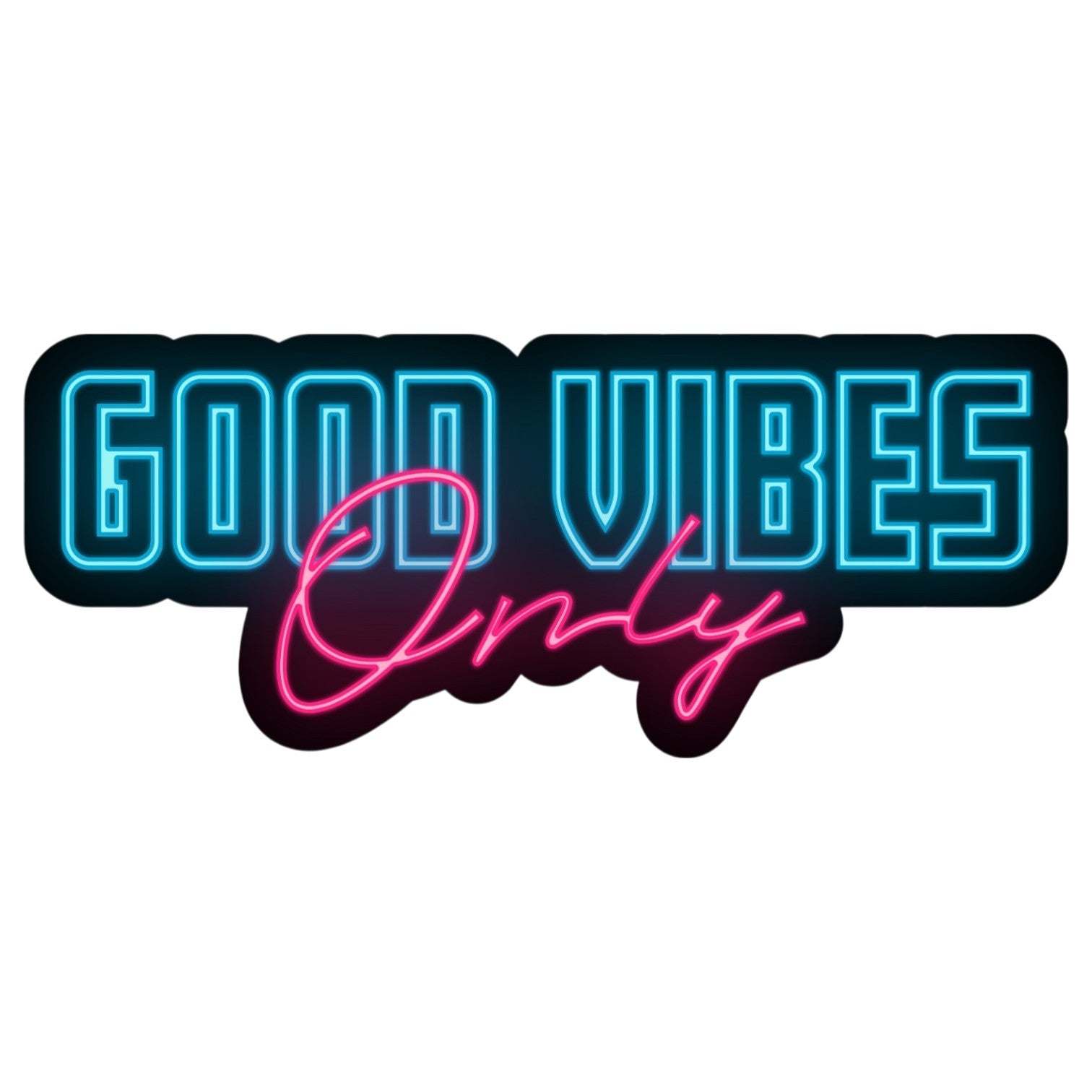 Good Vibes Only  - Bubble Decal - Mellow Monkey