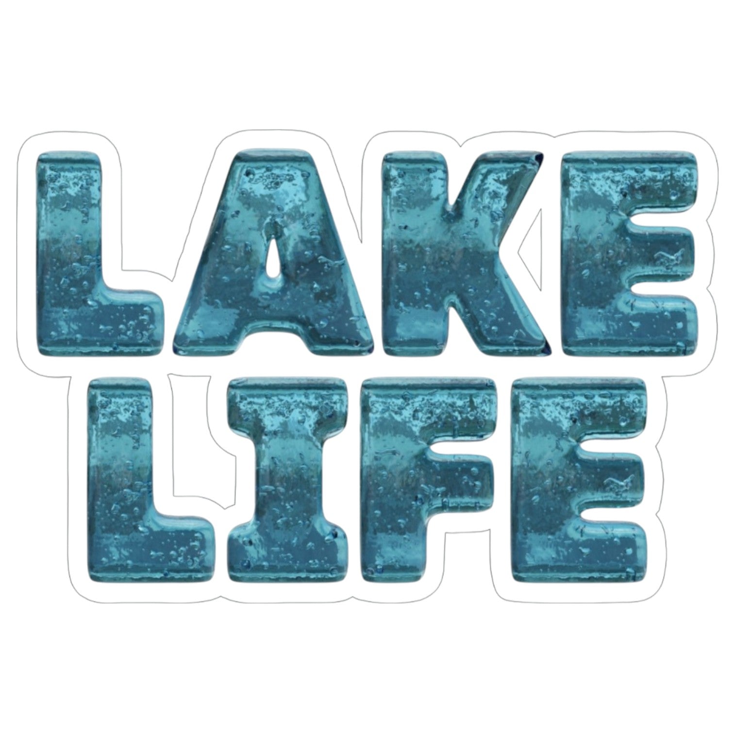 Lake Life - Bubble Decal - Mellow Monkey