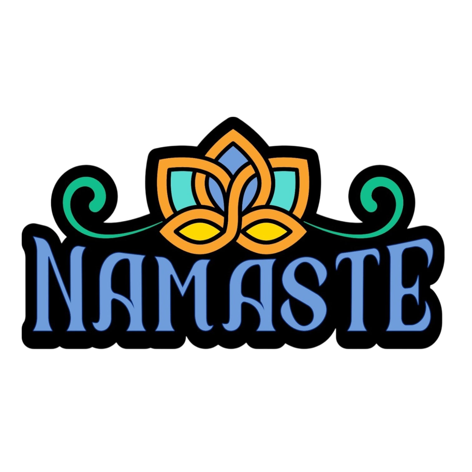 Namaste - Bubble Decal - Mellow Monkey
