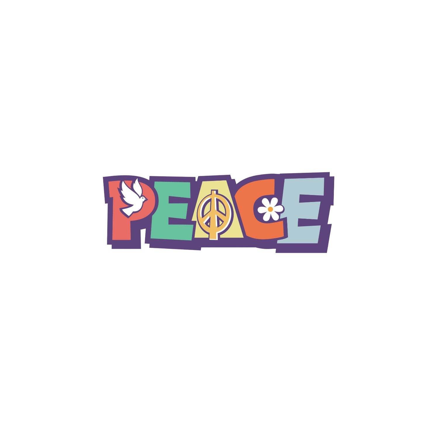 Peace - Bubble Decal - Mellow Monkey