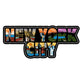 New York City Illustration - Bubble Decal - Mellow Monkey
